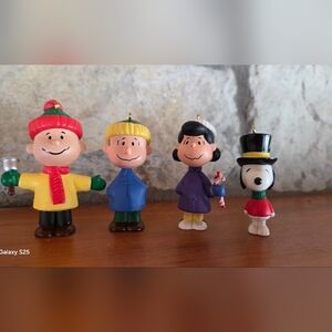 1995 Hallmark Keepsake Peanuts Ornaments Charlie Brown Snoopy Linus Lucy Lot 4